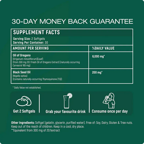 Oil Of Oregano Softgels - Get Rid Of The Flu